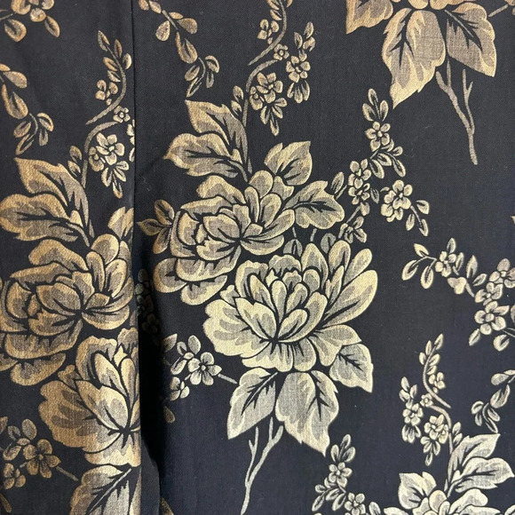 CHICO’S Sz 3R Pull On Pants Brigitte Brocade Floral Sheen Tapered Ankle NEW - Picture 5 of 12